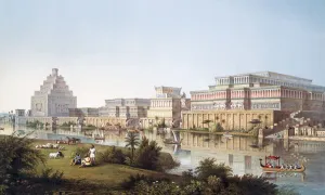 Artistic impression of Nineveh as it may have appeared at the height of its power circa 700 - 800 BC Artistic impression of Nineveh as it may have appeared at the height of its power circa 700 - 800 BC