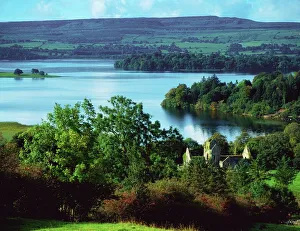 Ballindoon Abbey, Lough Arrow, County Sligo, Ireland; Lakefront Historic Abbey Ballindoon Abbey, Lough Arrow, County Sligo, Ireland; Lakefront Historic Abbey