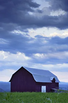 Barn And Clouds, Pohenegamook (Sully), Bas-Saint-Laurent Region, Quebec Barn And Clouds, Pohenegamook (Sully), Bas-Saint-Laurent Region, Quebec