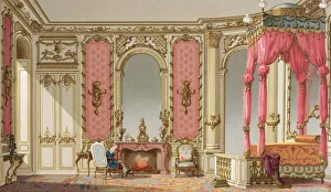 A Bedroom Designed By Constant, The King's Architect, In The Apartment Of The Duchess Of Orlean In The Palais-Royal A Bedroom Designed By Constant, The King's Architect, In The Apartment Of The Duchess Of Orlean In The Palais-Royal