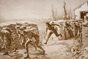 British Troops Taking A Chance And Making A Dash For It Crossing Space Controlled British Troops Taking A Chance And Making A Dash For It Crossing Space Controlled