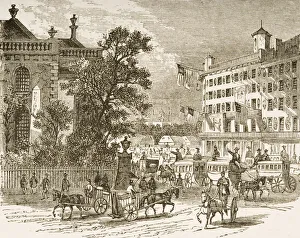 Broadway And St Paul's New York In 1870S. From American Pictures Drawn With Pen And Pencil By Rev Samuel Manning Broadway And St Paul's New York In 1870S. From American Pictures Drawn With Pen And Pencil By Rev Samuel Manning