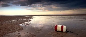 Buoy On Seashore; Alnmouth, Northumberland, England Buoy On Seashore; Alnmouth, Northumberland, England