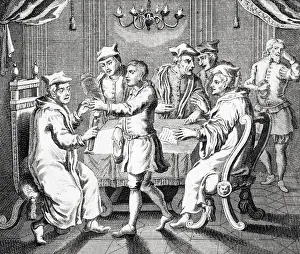 The Burning Of Thomas Tomkinss Hand By Bishop Bonner From The Burning Of The Martyrs 1741 The Burning Of Thomas Tomkinss Hand By Bishop Bonner From The Burning Of The Martyrs 1741