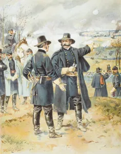 Burnside At Fredericksburg December 13 1862 Artist H.A. Ogden Burnside At Fredericksburg December 13 1862 Artist H.A. Ogden