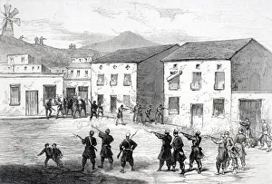 Carabiniers Resisting The Insurgents At Cartagena Murcia Province Spain During 3Rd Carlist War From Illustrated London Carabiniers Resisting The Insurgents At Cartagena Murcia Province Spain During 3Rd Carlist War From Illustrated London