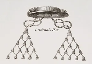 Cardinal's Hat. From The Cyclopaedia Or Universal Dictionary Of Arts, Sciences And Literature By Abraham Rees Cardinal's Hat. From The Cyclopaedia Or Universal Dictionary Of Arts, Sciences And Literature By Abraham Rees