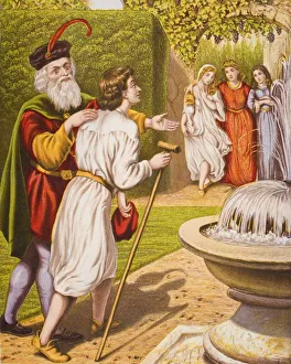 Carnal Security Introduces His Wife And Daughters To Tender Conscience. From The Book The Pilgrim' Carnal Security Introduces His Wife And Daughters To Tender Conscience. From The Book The Pilgrim'