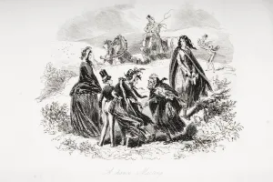 A Chance Meeting. Illustration From The Charles Dickens Novel Dombey And Son By H.K. Browne Known As Phiz A Chance Meeting. Illustration From The Charles Dickens Novel Dombey And Son By H.K. Browne Known As Phiz