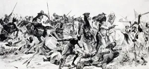 Charge Of The 21St Lancers At Omdurman After Drawing By R. Caton Woodville In Illustrated London News September 24 1898 Charge Of The 21St Lancers At Omdurman After Drawing By R. Caton Woodville In Illustrated London News September 24 1898
