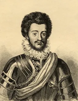 Charles De Guise, Duc De Mayenne, 1554-1611. Photo-Etching From An Old Print Charles De Guise, Duc De Mayenne, 1554-1611. Photo-Etching From An Old Print