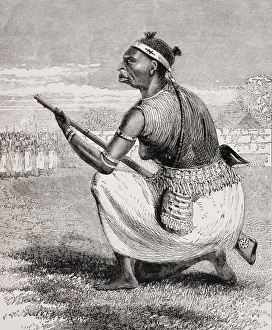 The Chief Officer Of Richards Brigade Of Amazons, Sketched By Richard Burton Himself The Chief Officer Of Richards Brigade Of Amazons, Sketched By Richard Burton Himself