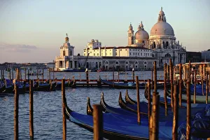 The Chiesa Di Santa Maria Della Salute And Gondolas The Chiesa Di Santa Maria Della Salute And Gondolas