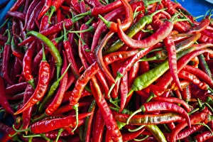 Chillies In Local Market; Bandar Seri Begawan, Darassalam, Brunei Chillies In Local Market; Bandar Seri Begawan, Darassalam, Brunei