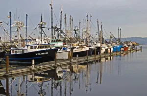 Commercial Fishing Boats Dock In The Warrenton Boat Mooring Basin On The Columbia River Commercial Fishing Boats Dock In The Warrenton Boat Mooring Basin On The Columbia River