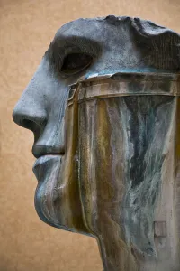 A Contemporary Sculpture By Polish Artist Igor Mitoraj In A Roman Courtyard, Rome, Italy A Contemporary Sculpture By Polish Artist Igor Mitoraj In A Roman Courtyard, Rome, Italy
