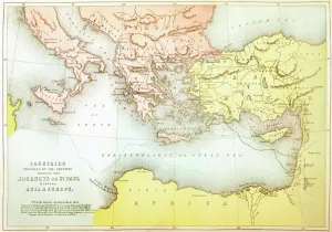Countries Travelled By The Apostles And Showing The Journeys Of St Paul Between Asia And Europe Countries Travelled By The Apostles And Showing The Journeys Of St Paul Between Asia And Europe
