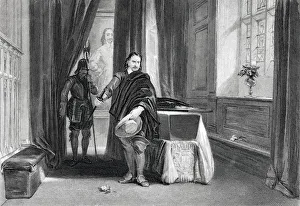 Cromwell Viewing The Body Of Charles I From Painting By G. Cattermole Engraved By L. Stocks Cromwell Viewing The Body Of Charles I From Painting By G. Cattermole Engraved By L. Stocks
