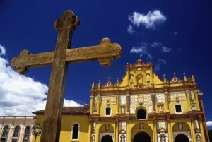Cross Outside San Cristobal De Las Casas Cathedral Cross Outside San Cristobal De Las Casas Cathedral