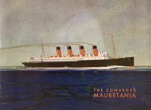 Cunard Line Promotional Brochure For Mauretania Circa 1930 Cunard Line Promotional Brochure For Mauretania Circa 1930