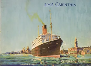 Cunard Line Promotional Brochure For The Rms Carinthia Circa 1926-1930 Cunard Line Promotional Brochure For The Rms Carinthia Circa 1926-1930