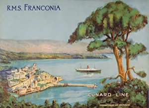 Cunard Line Promotional Brochure For The Rms Franconia Circa 1926-1930 Cunard Line Promotional Brochure For The Rms Franconia Circa 1926-1930