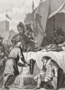 The death of Rodrigo Diaz de Vivar, c. 1043 - 1099. To the Christians, he was known as El Campeador, or The Champion The death of Rodrigo Diaz de Vivar, c. 1043 - 1099. To the Christians, he was known as El Campeador, or The Champion