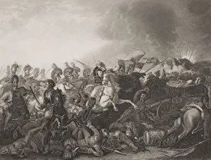 The Decisive Charge Of The Life Guards At The Battle Of Waterloo, 18Th June 1815. Engraved By J The Decisive Charge Of The Life Guards At The Battle Of Waterloo, 18Th June 1815. Engraved By J