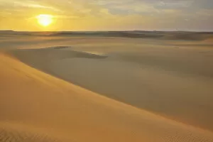 African Places And Things Collection: Desert Landscape at Sunrise, Matruh Governorate, Libyan Desert, Sahara Desert, Egypt, Africa