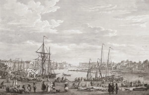 Historical Collection: Dieppe Harbour Harbor France French 18th Century