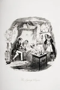 The Dying Clown. Illustration From The Charles Dickens Novel The Pickwick Papers Byrobert Seymour, 1800-1836 The Dying Clown. Illustration From The Charles Dickens Novel The Pickwick Papers Byrobert Seymour, 1800-1836