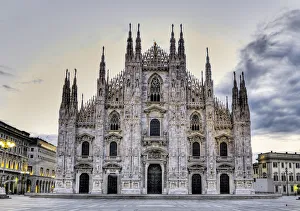 Early Morning On Il Duomo, Near Piazza Del Duomo, Milan, Italy Early Morning On Il Duomo, Near Piazza Del Duomo, Milan, Italy