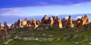 Fairy Chimney Rock Formations In Goreme National Park, Cappadocia, Anatolia Fairy Chimney Rock Formations In Goreme National Park, Cappadocia, Anatolia
