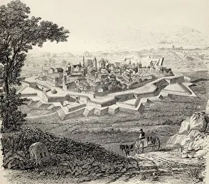 General Appearance Of A Town Protected By Bastion Defences From The National Encyclopaedia General Appearance Of A Town Protected By Bastion Defences From The National Encyclopaedia