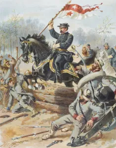 General Sheridan At The Battle Of Five Forks April 1 1865 Artist H.A. Ogden General Sheridan At The Battle Of Five Forks April 1 1865 Artist H.A. Ogden