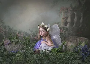 A Girl Dressed As A Fairy; Victoria, British Columbia, Canada A Girl Dressed As A Fairy; Victoria, British Columbia, Canada