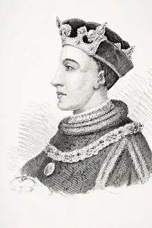 Henry V King Of England 1388-1422 From Old England's Worthies By Lord Brougham And Others Published London Circa Henry V King Of England 1388-1422 From Old England's Worthies By Lord Brougham And Others Published London Circa