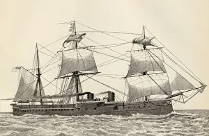 Hms Alexandra 9490 Tons Twin Screw British Battleship Launched 1875 From The National Hms Alexandra 9490 Tons Twin Screw British Battleship Launched 1875 From The National