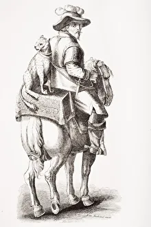 Hunting With The Leopard. From A 16Th Century Picture By Jean Stradan Hunting With The Leopard. From A 16Th Century Picture By Jean Stradan