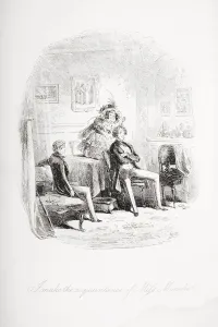 I Make The Acquaintance Of Miss Mowcher. Illustration From The Charles Dickens Novel I Make The Acquaintance Of Miss Mowcher. Illustration From The Charles Dickens Novel