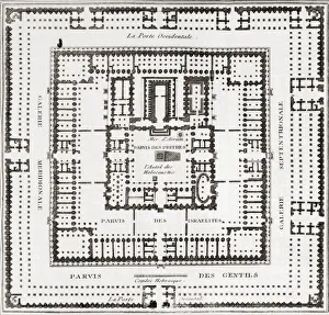 An imaginary plan of the Temple of Jerusalem, built after the the return of the Jews from their captivity in Babylon An imaginary plan of the Temple of Jerusalem, built after the the return of the Jews from their captivity in Babylon