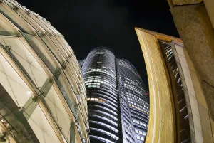 Japan, Roppongi; Tokyo, Mori Tower At Night, Futuristic Roppongi Hills Japan, Roppongi; Tokyo, Mori Tower At Night, Futuristic Roppongi Hills