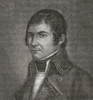 Jean Francois Cornu de La Poype, 1758 - 1851, French military leader; Illustration Jean Francois Cornu de La Poype, 1758 - 1851, French military leader; Illustration