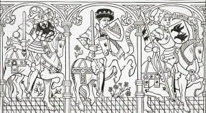 Joshua, King David And Judas Maccabaeus. After A Series Of Ancient Engravings Representing The Nine Heroes Of Sacred Joshua, King David And Judas Maccabaeus. After A Series Of Ancient Engravings Representing The Nine Heroes Of Sacred