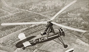 The Story Of 25 Eventful Years In Pictures Published in 1935 Collection: Juan De La Ciervas Autogyro C. 1923. From The Story Of 25 Eventful Years In Pictures, Published 1935