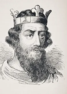 King Alfred The Great Circa 847-849 To 899 From The National And Domestic History Of England By William Aubrey King Alfred The Great Circa 847-849 To 899 From The National And Domestic History Of England By William Aubrey