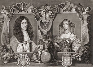 Historical Collection: King Charles II Of England Catherine Of Braganza