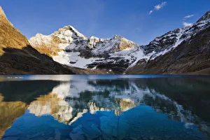 Lake Mcarthur And Mount Biddle At Sunset, Yoho National Park, British Columbia Lake Mcarthur And Mount Biddle At Sunset, Yoho National Park, British Columbia