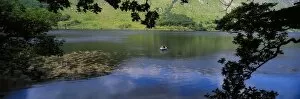 Images Dated 20th June 2007: Lough Beagh, Glenveagh National Park, Co Donegal, Ireland; Angling At A Lake