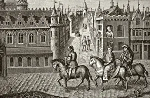 Louis Ix King Of France 1214 To 1270 Has Pot Of Urine Poured On Him By A Student As He Rides To Church In Paris Louis Ix King Of France 1214 To 1270 Has Pot Of Urine Poured On Him By A Student As He Rides To Church In Paris